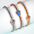Cerf-volant | Or 18 carats | Bracelet à breloques en cristal